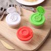 4Pcs Dining Accessory Mini Seasoning Jar 50ml Dustproof Spice Tools Clear Body Colored Lid Spice Dispenser Kitchen Use