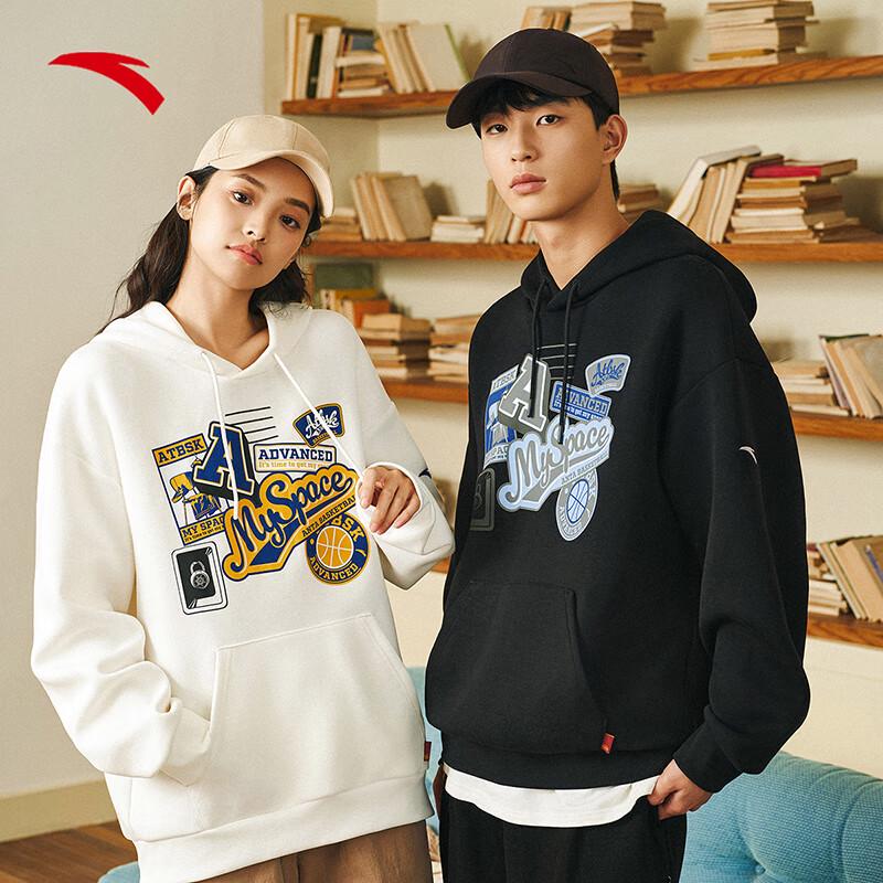

Anta Men s American Retro Hooded Basketball Sweatshirt