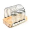 Kitchen Toast Bread Cutter Baking Tool Slicer Bread Maker Slicer Wooden Seat Toast Slicer