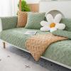 Winter New Fleece Sofa Cushion Non-slip Fleece Thickened Plush Seat Cushion Cover Cover Towel