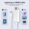 4m Lightning to HDMI Cable 2K HD Digital AV Adapter Sync Screen Connector for iPhone to TV Projector