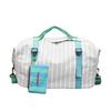 Large Capacity Striped Travel Duffle Bag Sports Gym Weekender