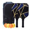 Racquets W/ 4 Balls for Outdoor and Indoor Carbon Fiber Pickleball Rackets Intermediate Players