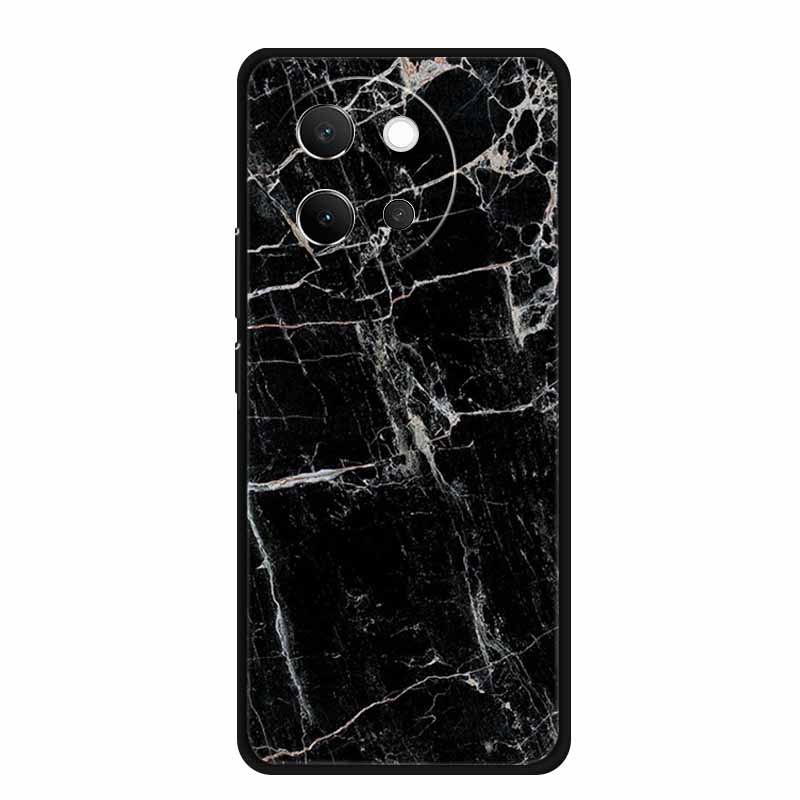 For Vivo V40 Lite Case Black Silicone Soft Back Cover Case For Vivo V40 Lite 5G Phone Case Cover V 40 V40lite 6.78" Funda Coque