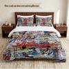 Archie Comics Personalized Custom Name 3‑Piece Bedding Set Soft Duvet Cover Set For Bedroom Home Decor