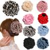 Vintage Solid Color Fabric Fashion Girl Hair Claw Hair Accessory Three-Dimensional Rose Flower Women's Hairpin Elegant Shark Clip Handmade Fab