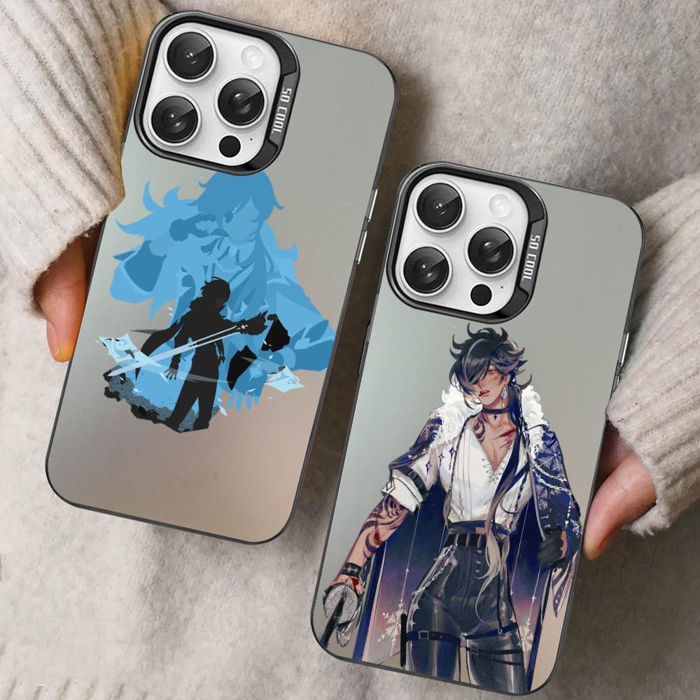 Kaeya Genshin Impact Phone Case For iPhone 16 15 14 13 12 11 Pro Max X XR XSMAX 8 7 Plus Matte Shockproof Back Cover
