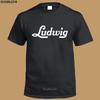 Ludwig Drums Music Logo Men's Black T-Shirt Summer Men'S Tee Comfortable T Shirt  ARRIVAL Tees