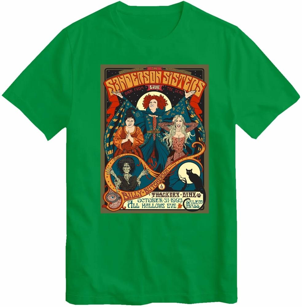 Sanderson Sisters Tshirt Hocus Pocus Halloween Retro Witch T Shirt Cult Movie S