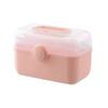 Plastic Medicine Storage Box with Handle Portable Organize Household for Indoor Outdoor Camping Organization