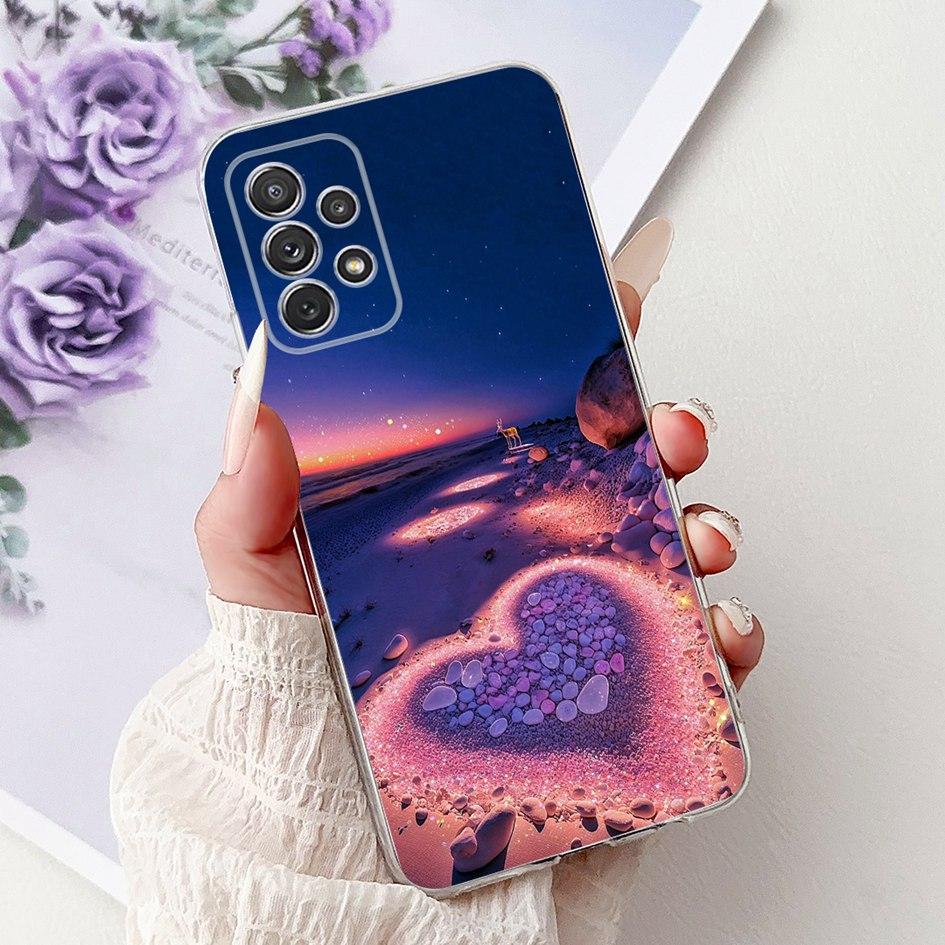 For Samsung Galaxy A52 Case SM-A525F Cover New Stylish Flower Butterfly Soft Silicone Phone Cases For Samsung A72 A52s 5G Fundas