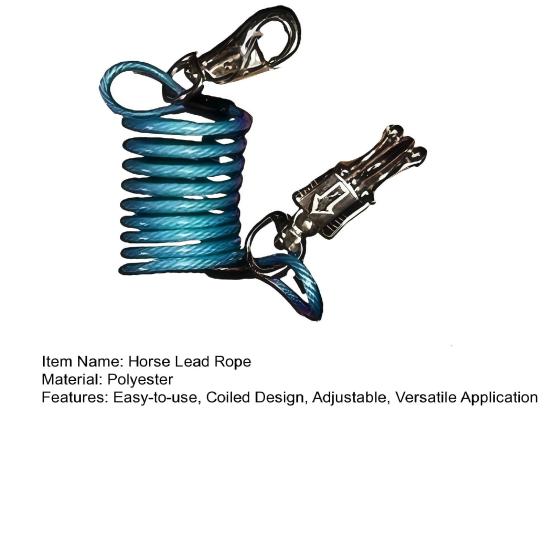 At Bungee Tasması Ayarlanabilir At Performans Tasması Uzatıcı Darbe Emici Sarmal Tasma Kampçılık Patika Biniciliği Bakım İçin