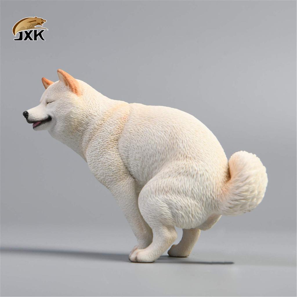 Size Shiba Inu Cute Funny Dog Animal Realistic Figure Plastic Model Toy Model Resin Premium Original Statue Painted Finished Product Dog Lover