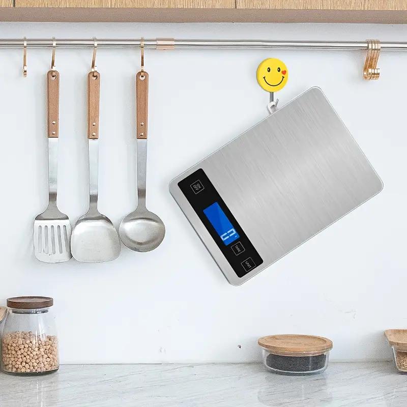 Stainless Steel Digital Kitchen Scale 5kg 10kg 15kg With Lcd Display, High Precision Electronic Scale For Cooking Baking Jewelry Weighing 5kg