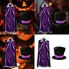 Themed King Queen Cape Costume Halloween Party Cloak Lightweight Polyester Design Theater Performances Hat