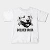 Boys Girls Soft Cotton Graphic Tees Golden Mom - Golden Retriever Mom Breathable Daily School Wear Kids T-Shirts