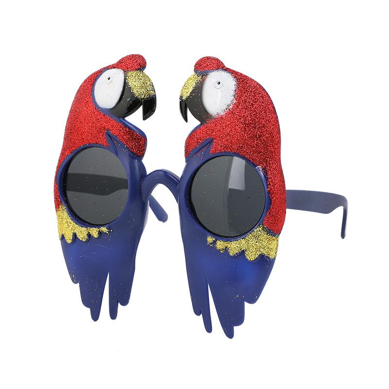 Hawaiian Party Sunglasses Summer Luau Tropical Beach Party Decoration Flamingo Photo Props Kids Birthday Favors Wedding Supplies