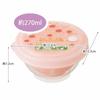 Skater Thin-Wall Rice Freezer Storage Container, Small, 270ml, Hello Kitty Happiness Girl, Sanrio, Made in Japan, RGO1