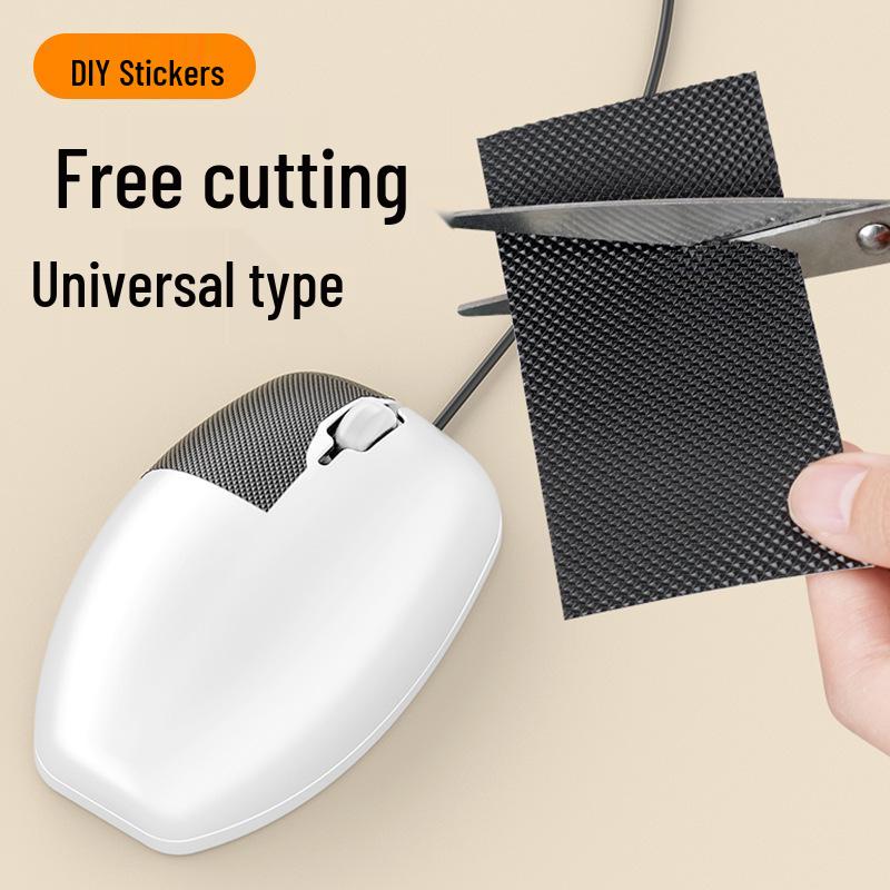 Anti-Slip Sweat-Absorbing Tape for Mouse, Keyboard, and Mobile Phone Edges - Diamond Pattern, Wear-Resistant.