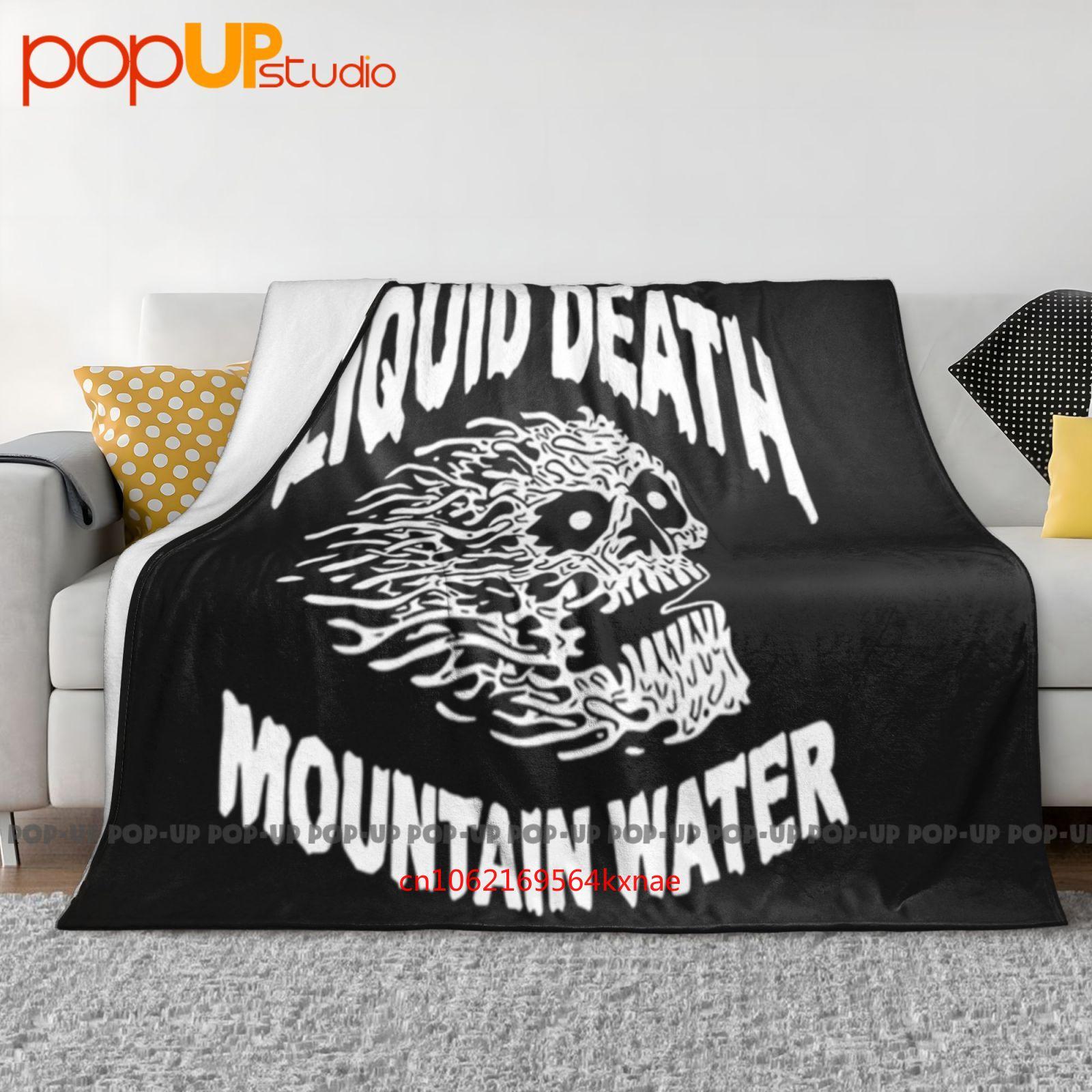 

Liquid Death Mountain Water Skull Logo Ultra-Soft Blanket Quilt Winter Sofa Cover Bed Covers 30x40in