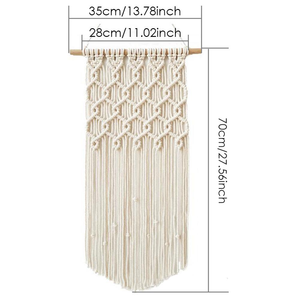 Cm Nordic Bohemian Handwoven Cotton Rope Tassel Tapestry Wall Decoration Macrame Wall Hanging Three Styles