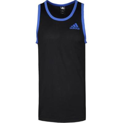 Logo-Print Atmungsaktiv Lässig Rundhals Ärmellose Weste Herren Tops Schwarz CE6925