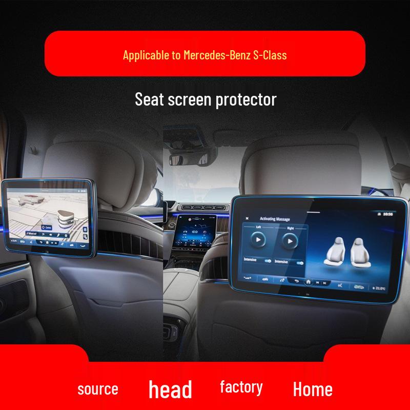Compatible Tempered Film for 25 Mercedes-Benz S-Class and Maybach Navigation and Control Screens