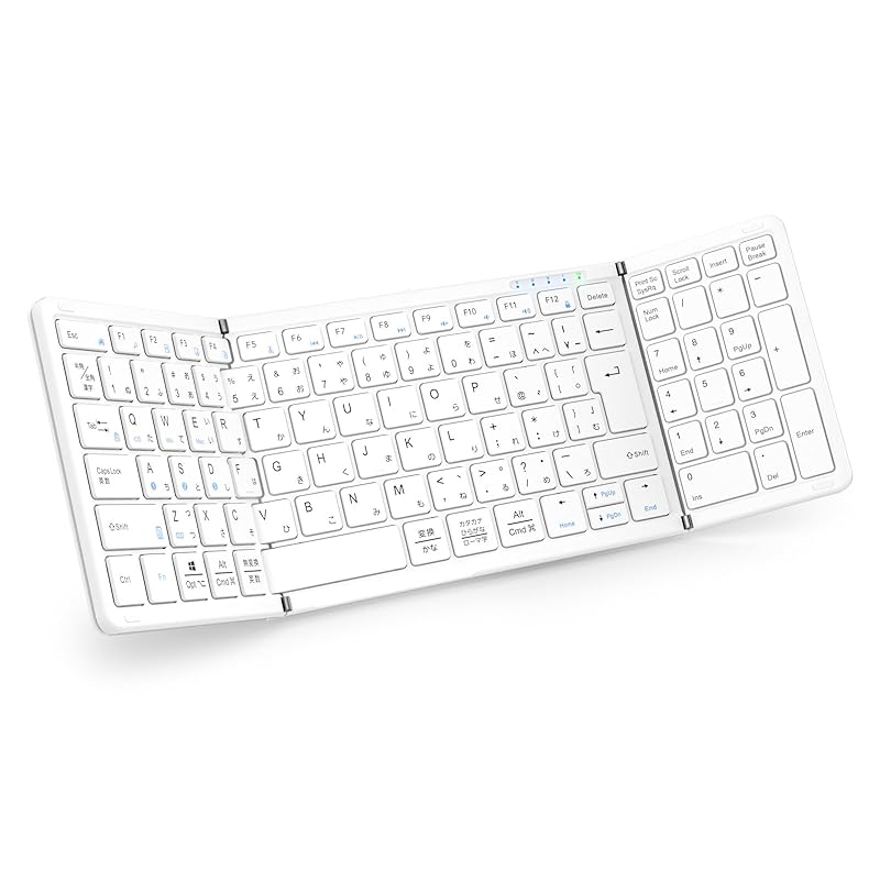 

[Latest model] Omikamo keyboard Bluetooth folding wireless With numeric keypad L-shaped Enter key ipad keyboard Japanese sequence full size multi
