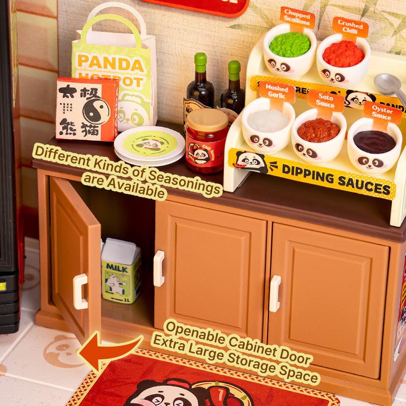 ROBOTIME Rolife 3D Puzzle Super Creator Panda HoPot DIY Miniature House (DW020) | 1:24 Scale