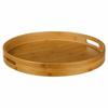 Round Tray, Bamboo, 40Cm, Board, Stand