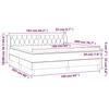 Box Spring Bed with Mattress Light Grey 160x200 cm Fabric