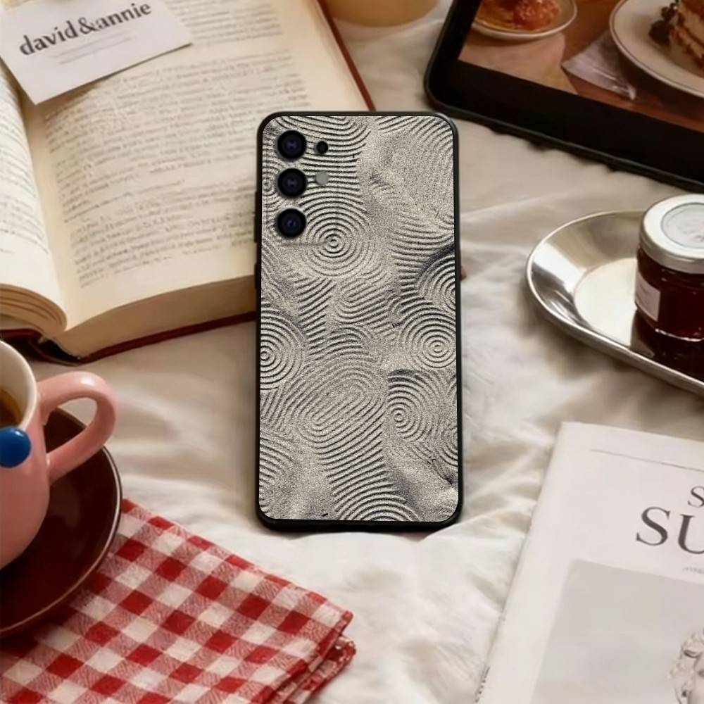 Fingerprint pattern Phone Case Soft black For Samsung S25,S24,S21,S22,S23,S30,Ultra,S20,Plus,Fe,Lite