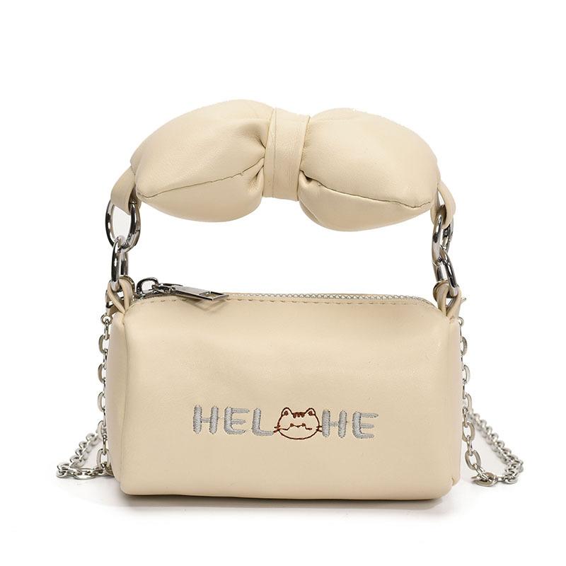 Mini small bag women's 2025 new Mori girl fashion bow foreign style versatile chain messenger small square bag