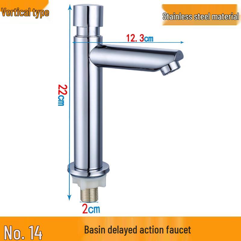

Zoosen Stainless Steel Single Cold Delay Valve Basin Faucet