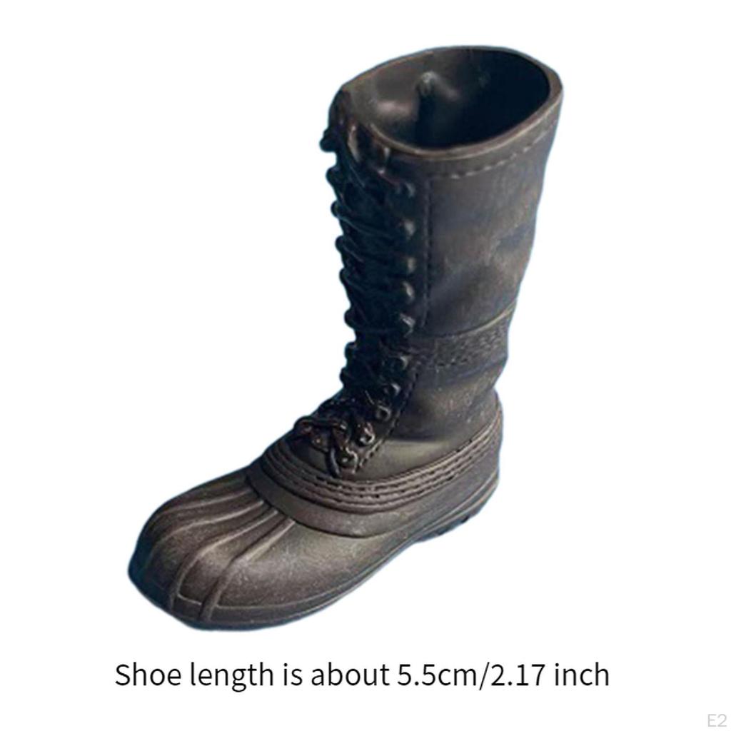 Schuhe im Maßstab 1/6, 12" Puppenmode DIY Geschenk für Erwachsene Stiefelmodell, Actionfiguren-Schuhwerk für