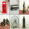 Salvadanaio Inghilterra Metallo UK Londra Souvenir Turistici Cabina Telefonica Rossa Artigianato Decorativo da Scrivania Decorazione Stanza Oggetti per Arredo Casa