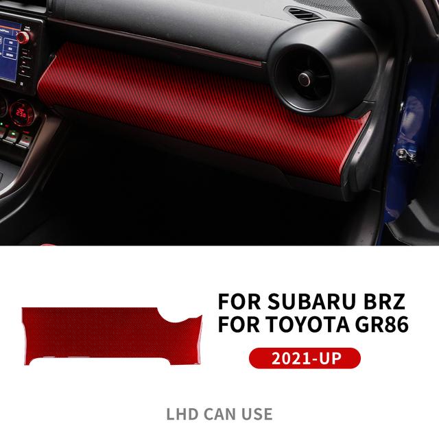 Real Soft Carbon Fiber Interior Trim For Subaru BRZ Toyota GR86 2025 2025 2025 2025 Car Center Console Decorative Sticker