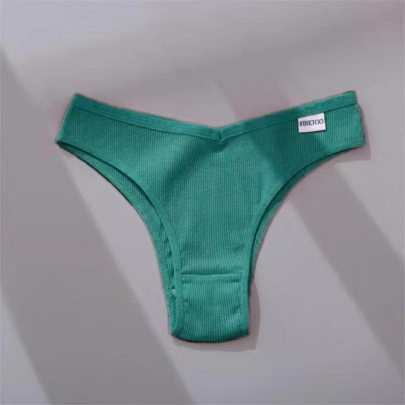 1Pc/Set Women Cotton Brazilian Panties M-XL Comfortable Thongs Underwear Women Bikini Underpants Sexy Low-rise Girl's T-back Panties