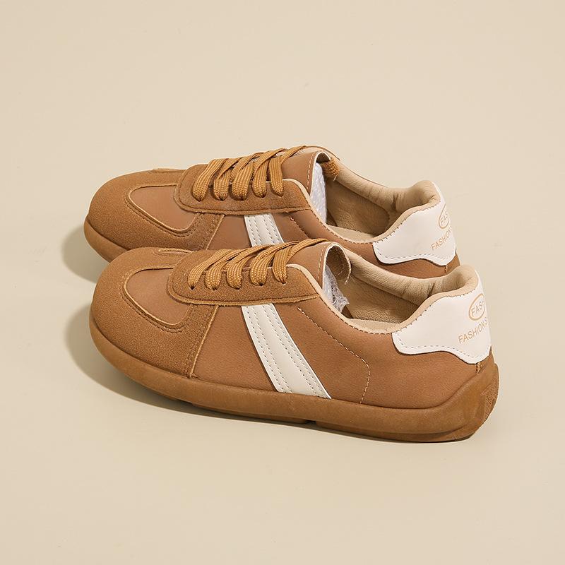 

Осень новые удобные кеды женские универсальные повседневные спортивные туфли увеличивающие рост на шнуровке с круглым носком повседневные спортивные туфли 43 темно-коричневого