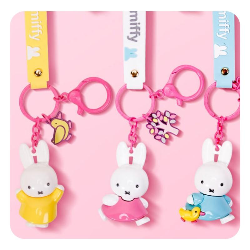 Kawaii Miffy Fairy Tale Series Keychain Pendants Cute Cartoon Student Gifts Schoolbags Pendants Dolls Children's Festival Gifts