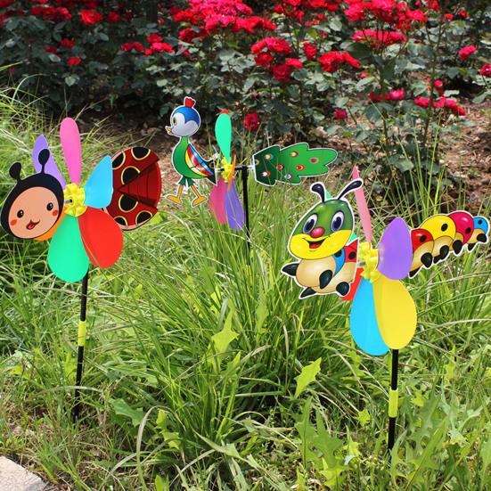 Yousheng Windmill PVC Cute DIY Toy Kids Wind Spinner for Gifts