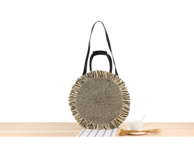 Minimalist Style Handmade Woven Paper Rope Bag - Dual-Use Handbag & Shoulder Bag