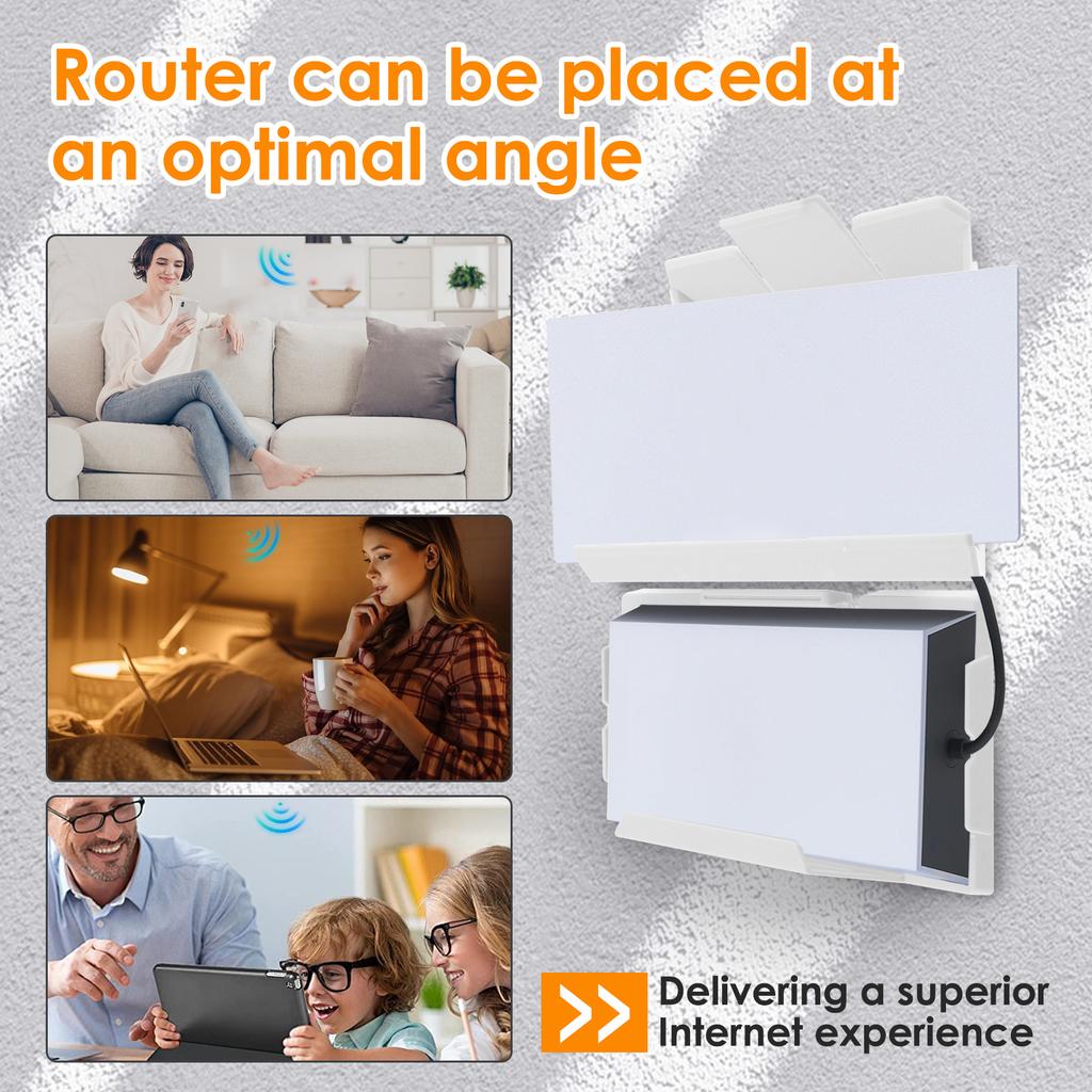For Starlink Gen 3 Router Mount 2 In 1 Wall Holder Space Saving Mounting Bracket Kit Router Bracket for Router and Power Supply