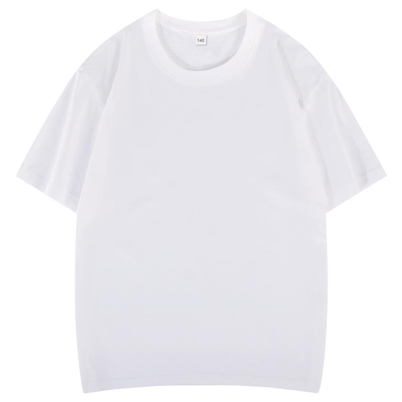 2026 Hot Sale Kids 100% Cotton Solid Color Round Neck T-Shirt - Soft & Comfy Basic Tee KXINKIDT