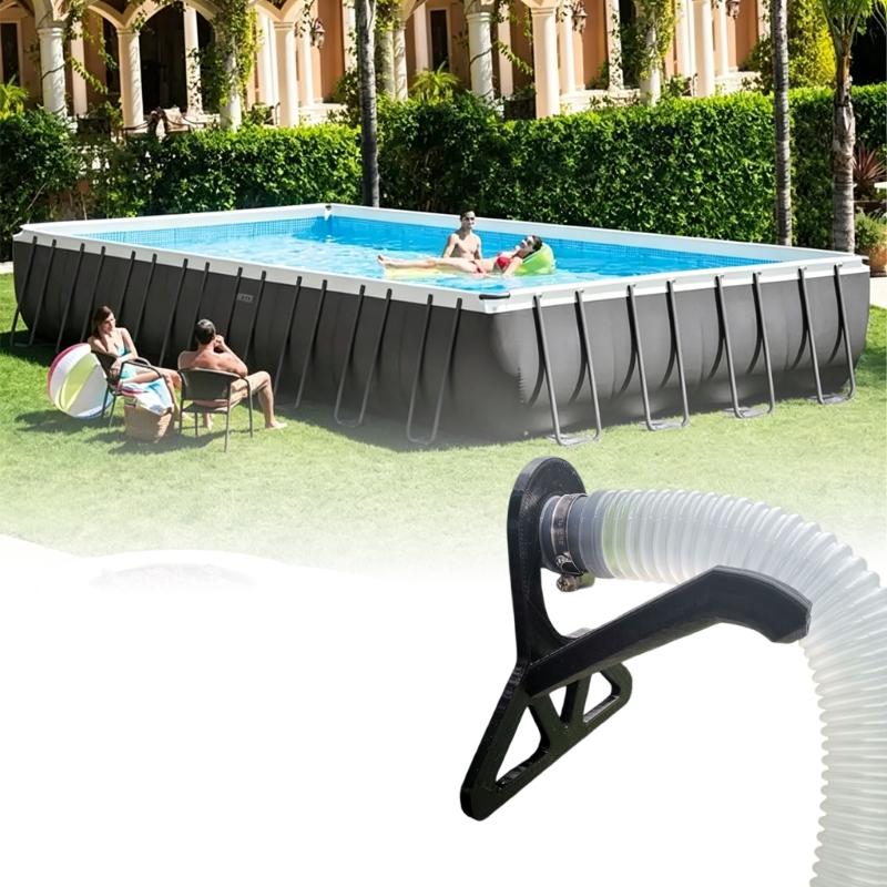 Above Ground Pool Hose Guide Hook, Side Mount Support Frame for Hose Routing and Side Area Placement During Use