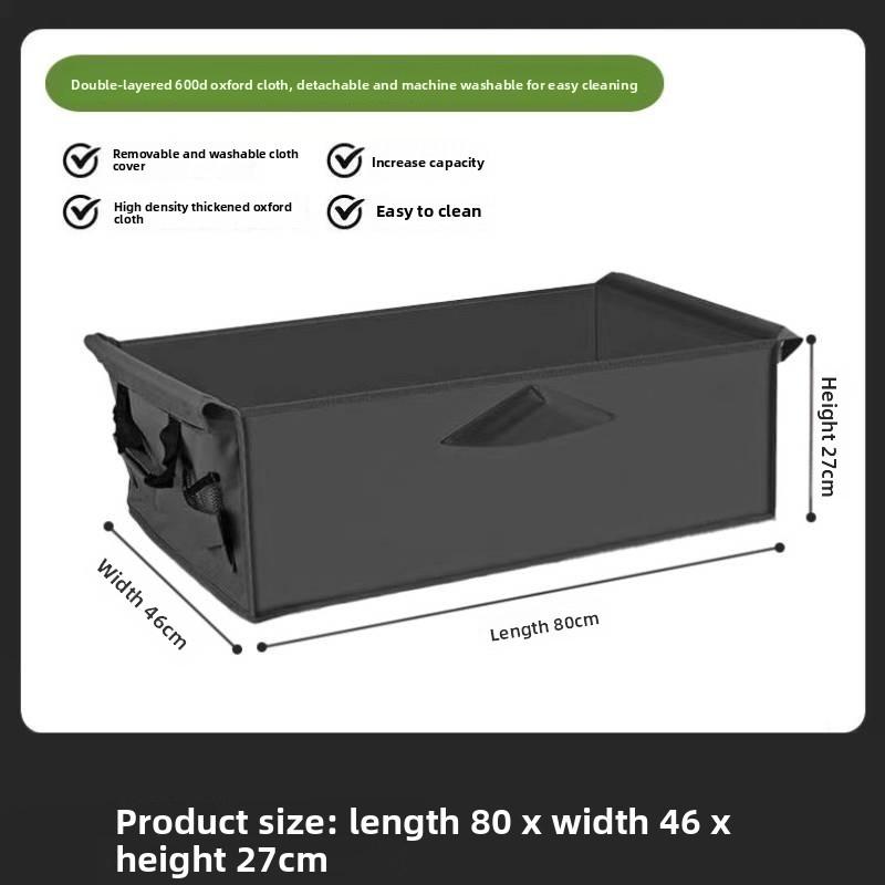 Camping Van Collapsible Storage Bag With Oxford Fabric For Road Trip Organization