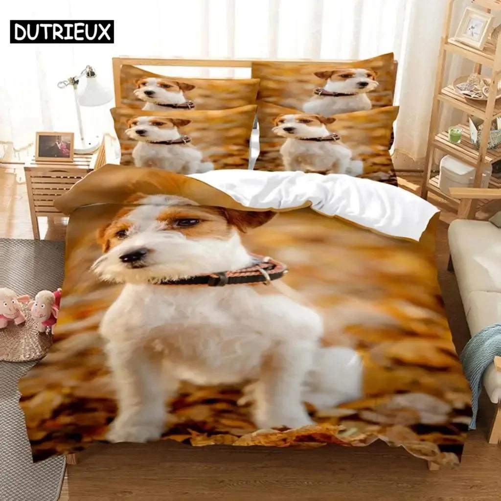 Kawai Kids Duvet Cover Set Double Bed 200X200 Queen Size Single Bedding Sets Dogs King Full Twin 3D Quilt Case Linen Pillowcase