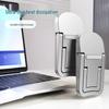 Portable Invisible Laptop Stand: Mini Folding Plastic Desktop Riser and Keyboard Tray