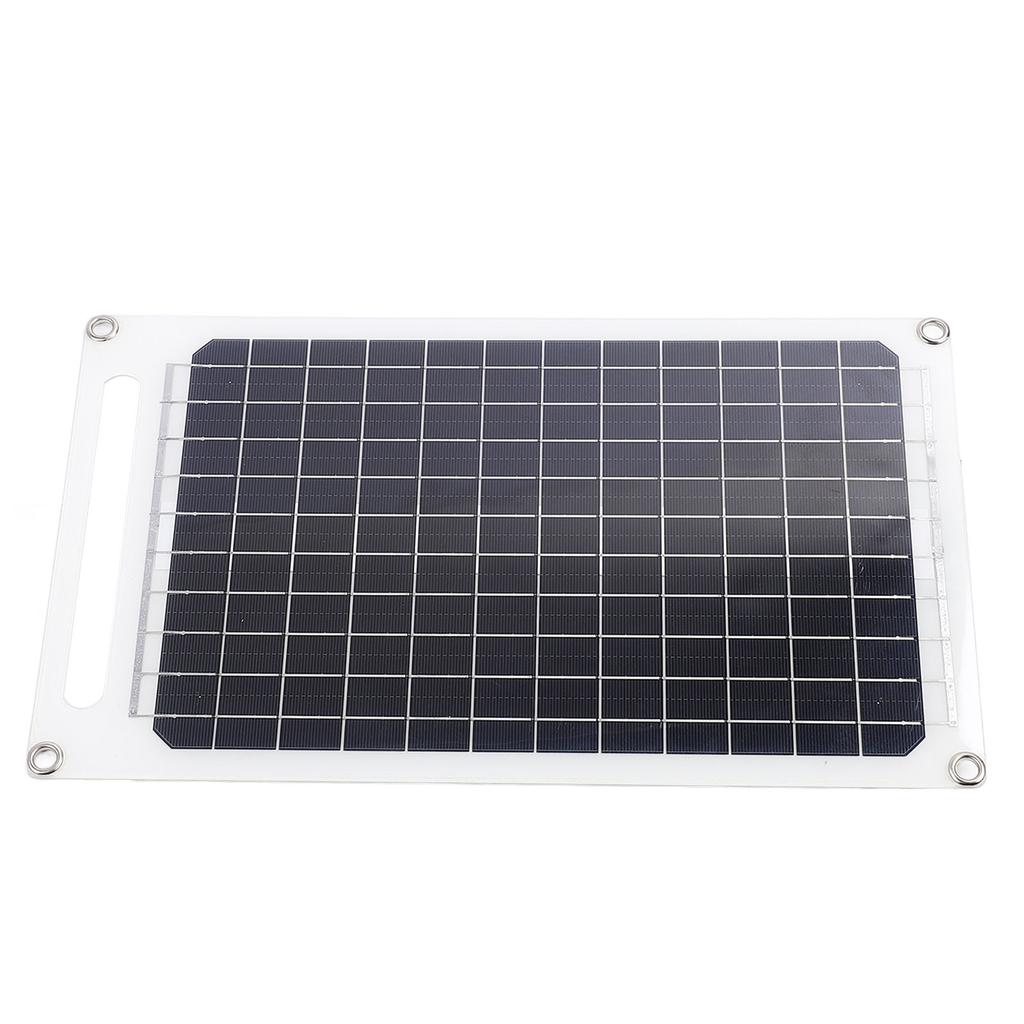 10W Bærbart Solcellepanel 5V Monokrystallinsk Silisium IP65 Vanntett Type C Solcelleladerpanel