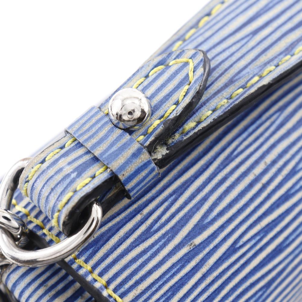 Louis Vuitton Twist MM Shoulder Bag M50271 Epi Denim Epi Leather Women Used